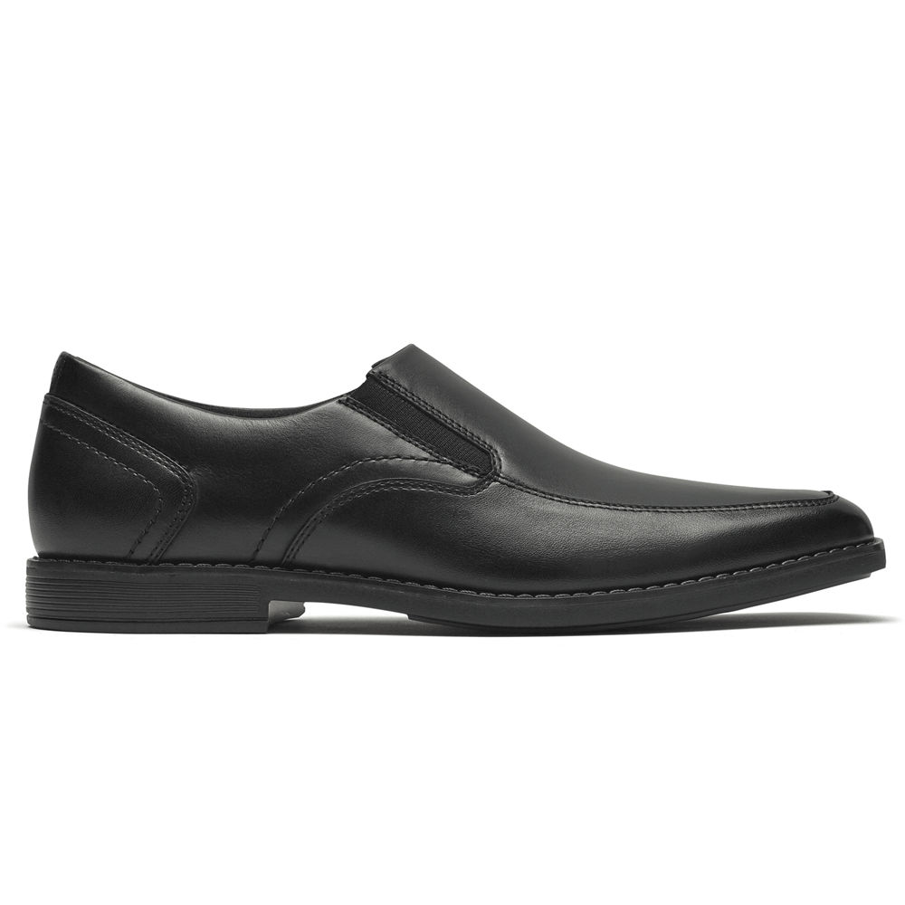 Rockport Mens Slip-On Black - Slayter Bike Shoe - UK 347-CUGLNK